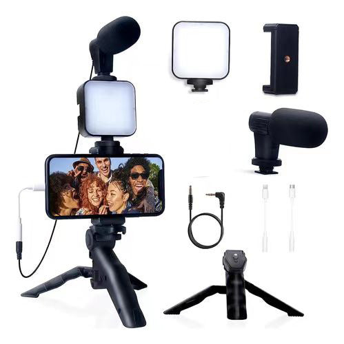 Multifunctional Desktop Beauty Leg Light with Microphone